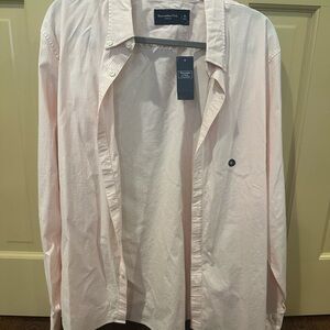 Abercrombie & Fitch Light Pink Checkered Shirt